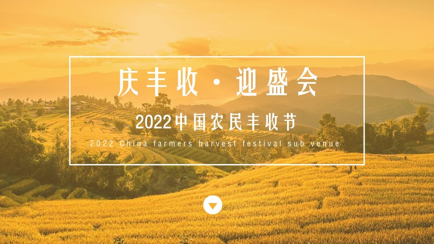 2022中国农民丰收节（庆丰收·迎盛会）活动策划方案
